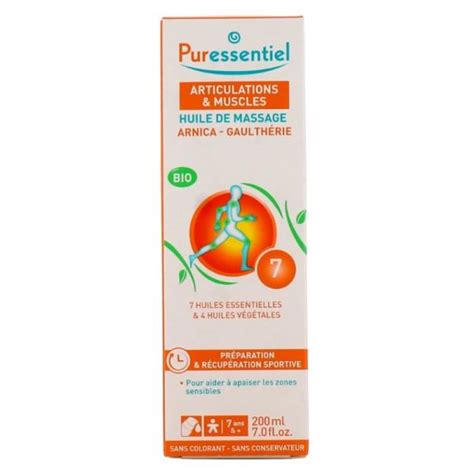 Puressentiel Huile De Massage Bio Ml Articulations Et Muscles Arnica