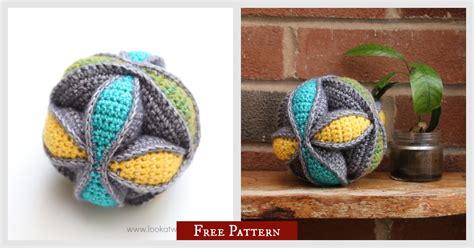 Amish Puzzle Ball Free Crochet Pattern