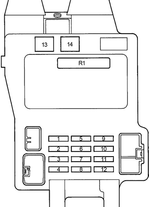 Diagrama De La Caja De Fusibles Lexus Es 250 Es 300h и Es 350 Xv60 2012 2015 Diagrama De