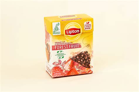 Чай черный «Lipton» Лесные ягоды, 20 пирамидок – купить по приятной ...