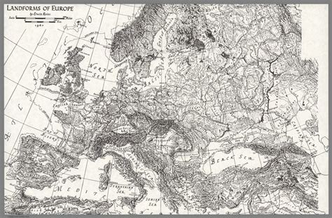 Landforms of Europe. - David Rumsey Historical Map Collection