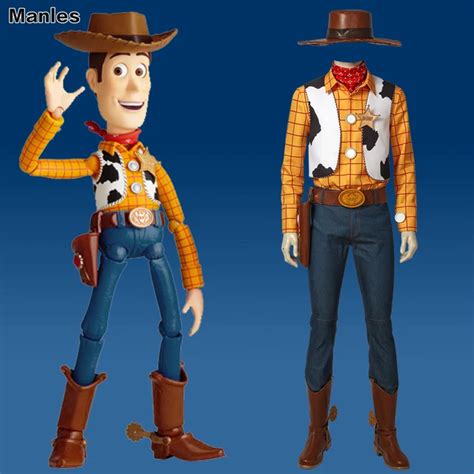 Toy Story Cosplay Woody Costume Cowboy Suit Hat Carnival Outfit Adult ...