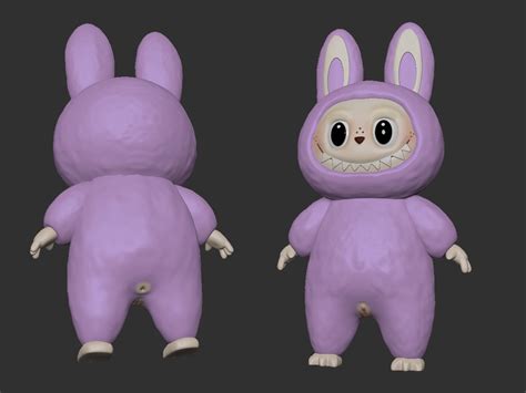 Labubu With A Pussy NSFW 3D Printable Fan Art Figure STL File For 3D PrintingCults