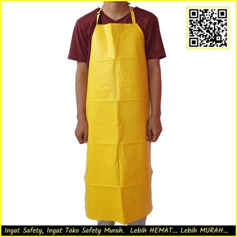 Celemek Apron Pvc Waterproof Anti Air Model Panjang Cm Kulit