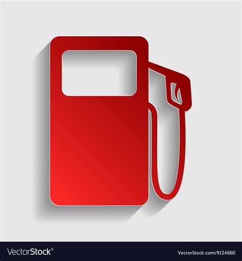 Gas Pump Sign Royalty Free Vector Image VectorStock