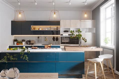 Cucina Blu 25 Idee Di Arredo In Stile Moderno E Classico Mondodesign It