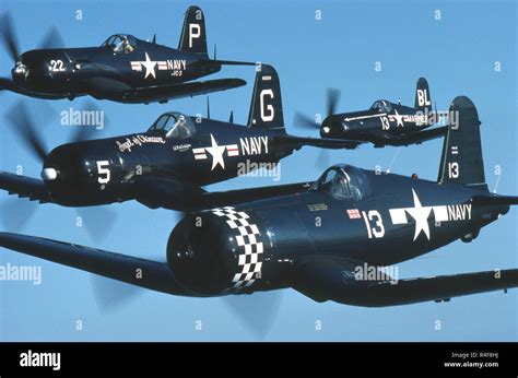 Corsair WWII Fighter Aircraft Stock Photo - Alamy