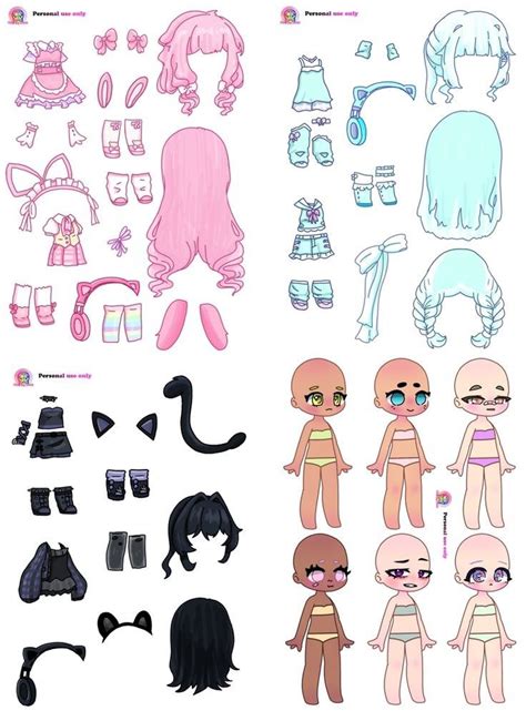 Gacha Club In 2024 Paper Dolls Paper Dolls Diy Paper Crafts