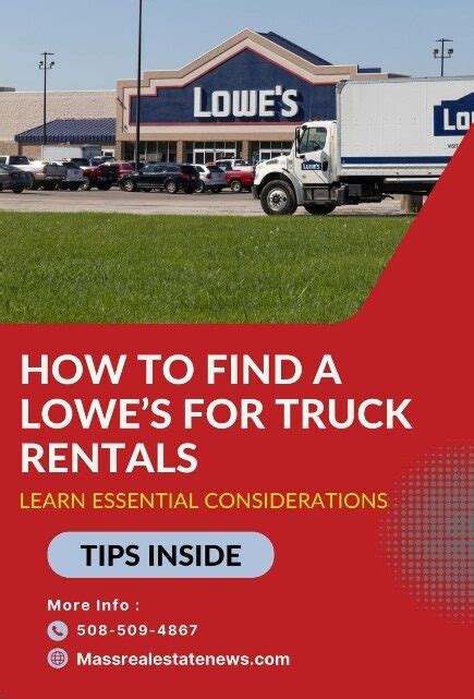 How to Find a Lowe's Near Me in Massachusetts For Truck Rentals