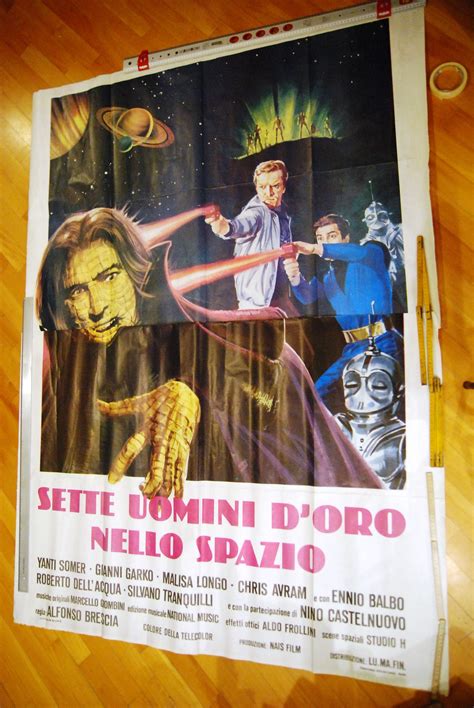 Sette Uomini D Oro Nello Spazio Poster Gigante 2 Fogli By Locandina