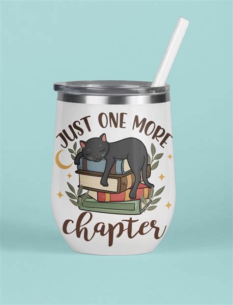 Just One More Chapter Svg Png Book Lover Sticker Bookish Etsy