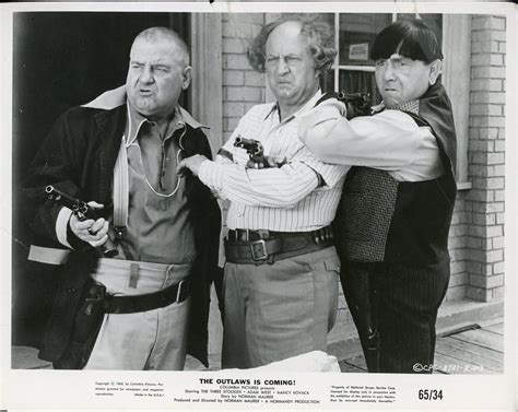 The Three Stooges In The Outlaws Is Coming Original 1965 8x10 Picture