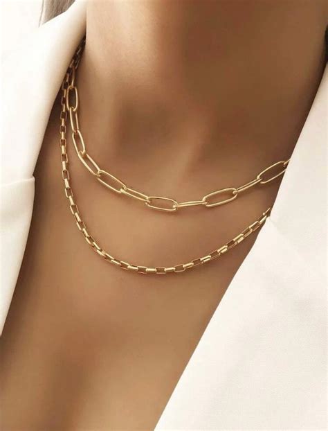 Collier Grosse Maille Tendance Des Bijoux Fantaisie