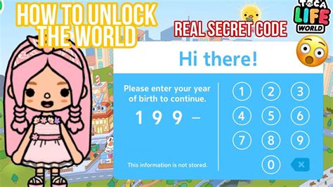 Secret Code To Unlock The World🤯🌎 Toca Life World 🌍 Prxces Gamer