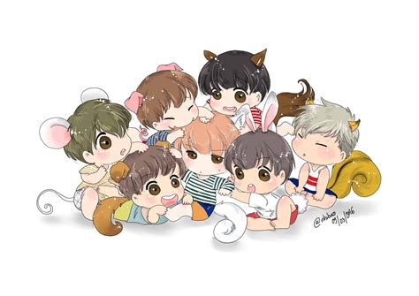 20+ hình ảnh Chibi BTS đẹp và cực chất, phải tải ngay!