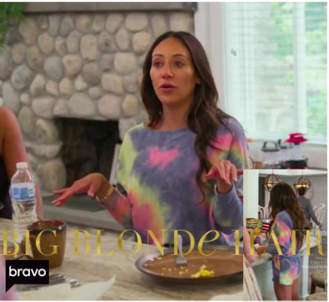 Melissa Gorga S Tie Dye Pajama Set Big Blonde Hair