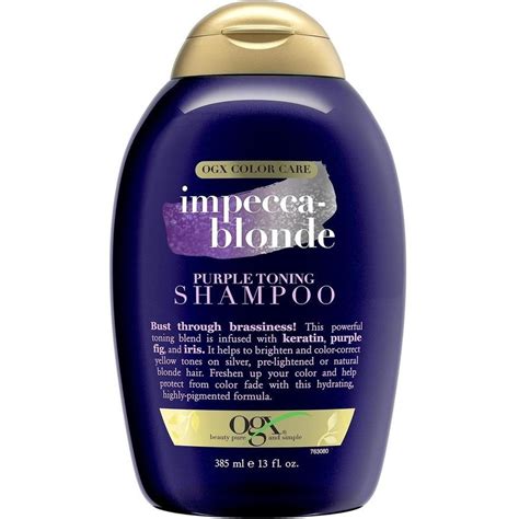 Ogx Blonde Enhance Purple Toning Shampoo For Blonde Coloured Hair Ml Big W