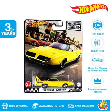 Jual Hot Wheels Premium Boulevard Plymouth Superbird Kuning Shopee Indonesia