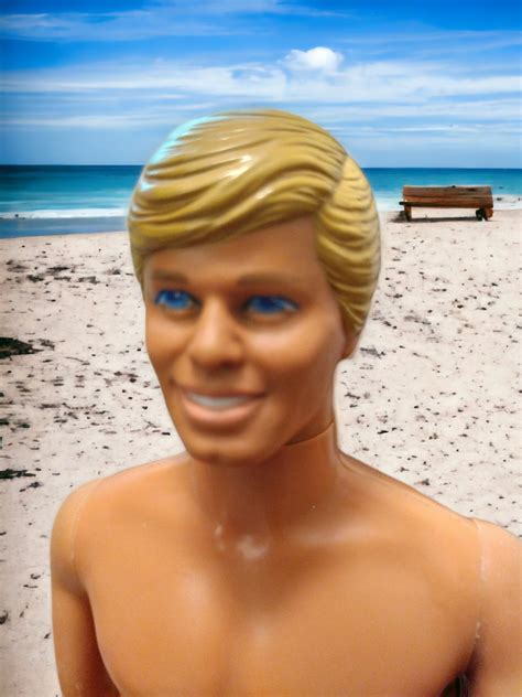 Ken Doll Blonde Hair Nude Bent Arms Mattel Blue Eyes Etsy