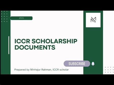 ICCR Scholarship 2024 25 Document Requirement YouTube