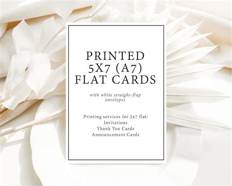 Printing Services for 5x7 Cards / Printing Add-on for - Etsy