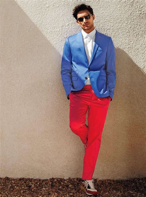 Color Blocking For Men At Simons Colorful Outfits Men Well Dressed