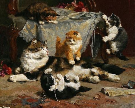Шаловливые котята | Cat painting, Cat art, Cats illustration