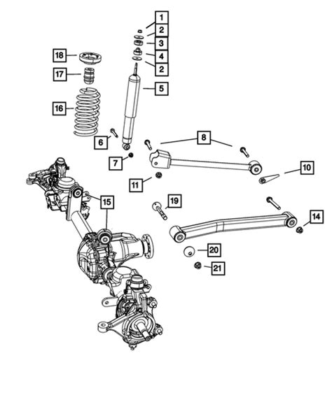 Front Suspension Strut And Cradle For 2010 Jeep Wrangler Mopar Estore