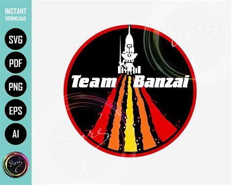 Buckaroo Banzai Team Banzai Logo T Shirt Png Svg For Cricut Printable