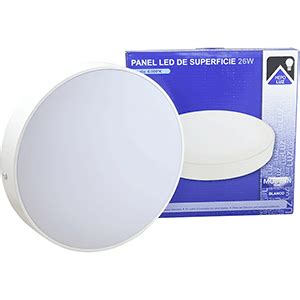 Panel LED Redondo De Superficie 26W 6000K Blanco Modelo Modern HEPOLUZ