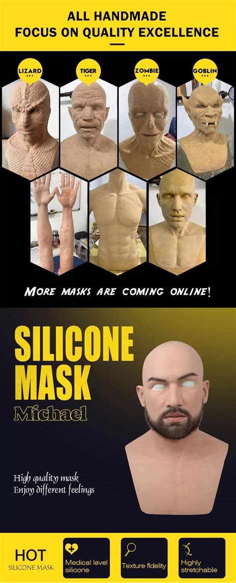 Realmaskmaster Männlich Latex Realistisch Erwachsene Silikon