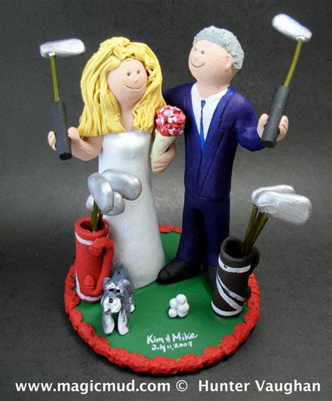 Golfers Wedding Cake Topper Golfing Wedding Cake Topper Etsy