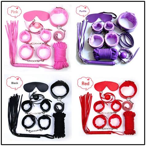 Sex Bondage Kit Set Sexy Product Set Adult Games Toys Set Hand Cuffs