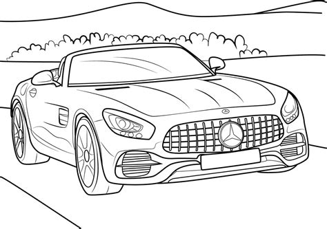 Race Car Coloring Sheets Classic Sports Cars