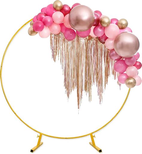 Large Golden Circle Wedding Arch - Backdrop Stand for Balloon Arch ...