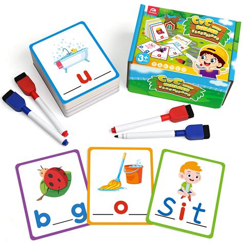 Buy Short Vowel Spelling Flashcards Learn To Write Cvc Words Color