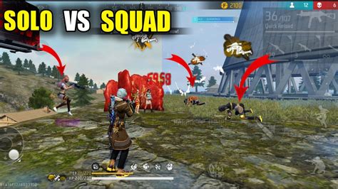 Free Fire Solo Vs Squad Ac Ump Kills Total Garena Free