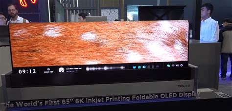 TCL Showcases 8K OLED TV That Folds Into Table Channelnews