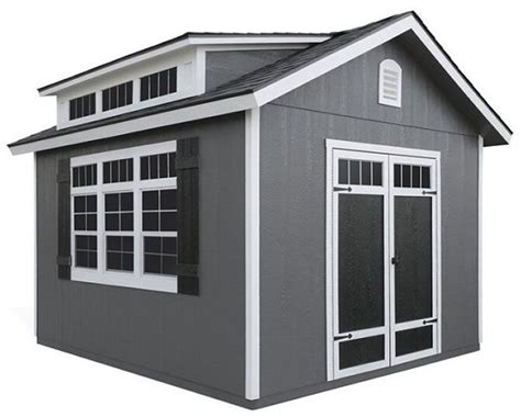 Handy Home Windemere X Wood Shed Kit W Floor In