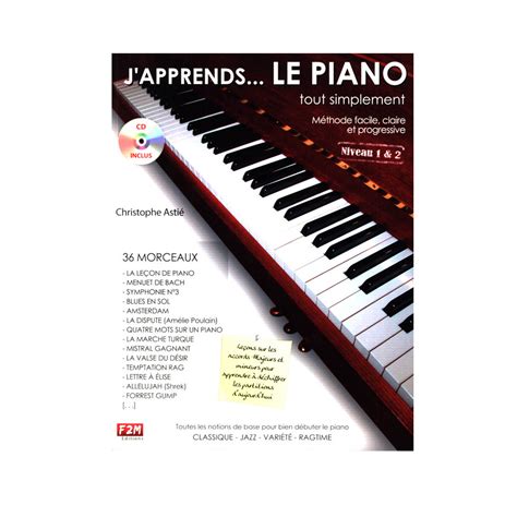 ASTIÉ Christophe Japprends le piano tout simplement vol 1