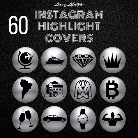 60 Luxury Lifestyle Instagram Highlight Covers Men Ig Story Etsy