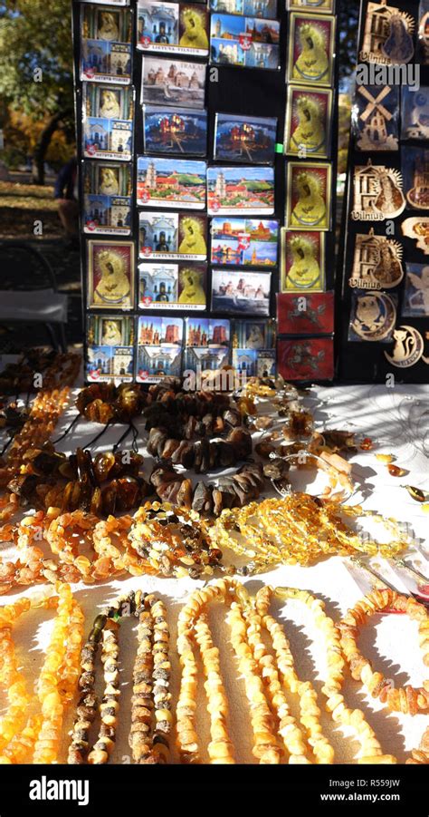 Souvenirs in Vilnius Lithuania Europe Stock Photo - Alamy