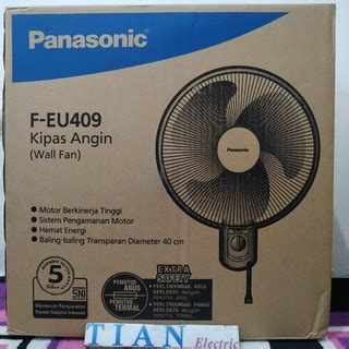 Jual PANASONIC F EU409 Wall Fan Kipas Angin Dinding 16 Inch Shopee