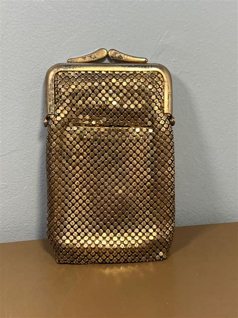 Vintage Whiting And Davis Silver Mesh Cigarette Case Etsy