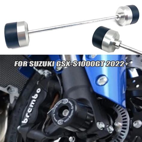 Eixo Da Roda Traseira Dianteira Garfo Acidente Slider Para Suzuki Gsx