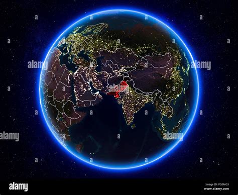 Highlighted satellite image of pakistan hi-res stock photography and ...