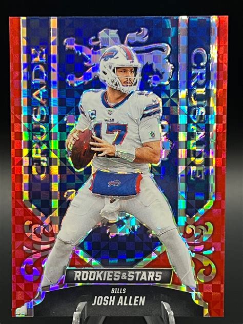 2023 Panini Rookies Stars JOSH ALLEN Crusade RED PLAID PRIZM CR 4 EBay