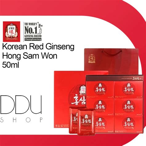 Cheong Kwan Jang Korean Red Ginseng Hong Sam Won 50ml X 10 Pouches Lazada