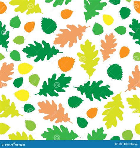 Oak_leaves_texture_white stock vector. Illustration of composition ...