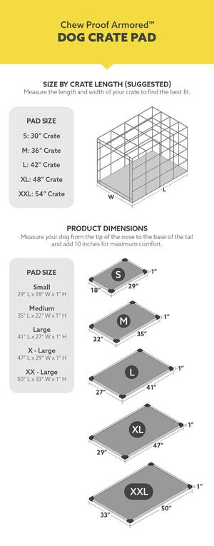 Chew Proof Armored™ Dog Crate Pad | Indestructible Dog Beds – K9 Ballistics